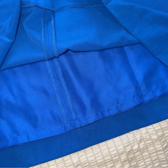 NWT J Crew Blue Ruffle Neck Sleeveless Dress 12 - Picture 5 of 7